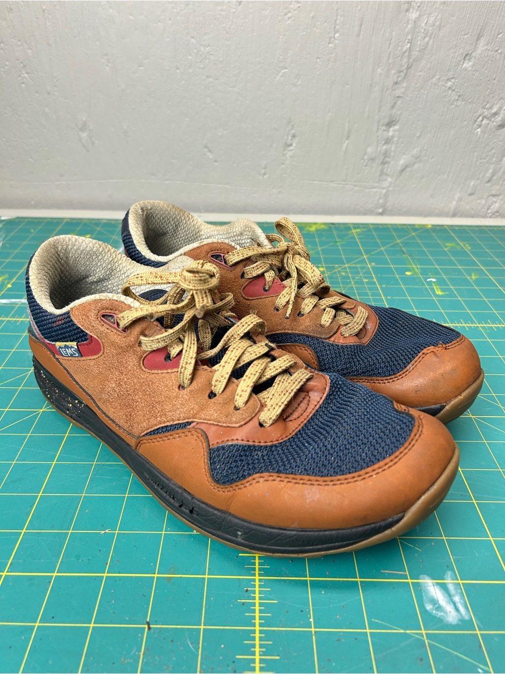 Lems Trailhead Shoes in Brown and Navy